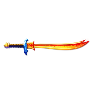 Cartoon Fire Sword PNG Bdd38 PNG