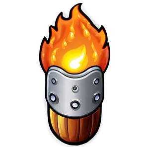 Cartoon Fire Torch PNG 06122024 PNG