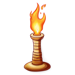 Cartoon Fire Torch Png 30 PNG image