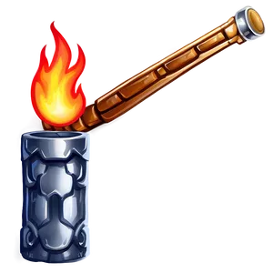 Cartoon Fire Torch Png 62 PNG image