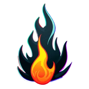 Cartoon Flame C PNG image