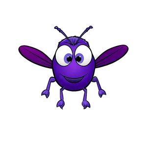 Cartoon Flies With Faces PNG Cuu20 PNG