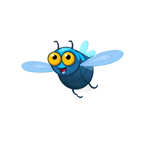 Cartoon Flies With Faces PNG Ydg PNG