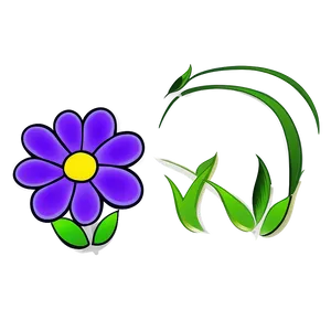 Cartoon Flower Outline PNG Uhu14 PNG