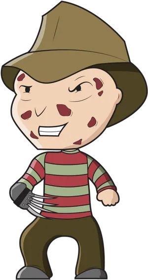 Cartoon Freddy Krueger Character PNG image
