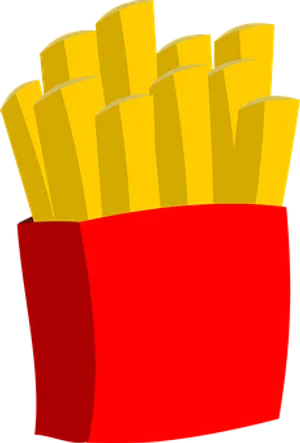 Cartoon French Fries Clipart PNG image