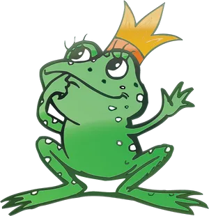 Cartoon Frog King Crown