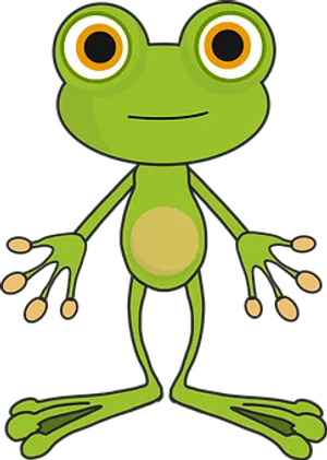 Cartoon Frog Standing PNG image