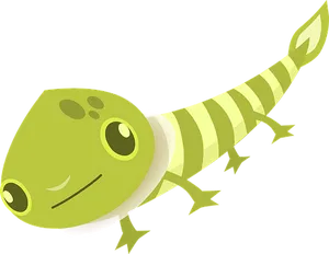 Cartoon_ Gecko_ Vector_ Illustration