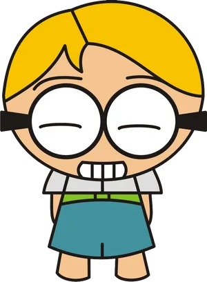 Cartoon Geek Character.png PNG image