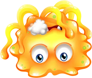 Cartoon Germ Character