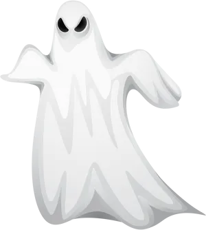 Cartoon Ghost Floating PNG image