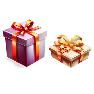 Cartoon Gift Box PNG Pqt