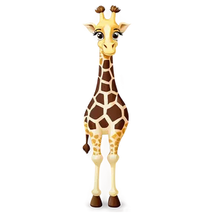 Cartoon Giraffe Family PNG Kdn