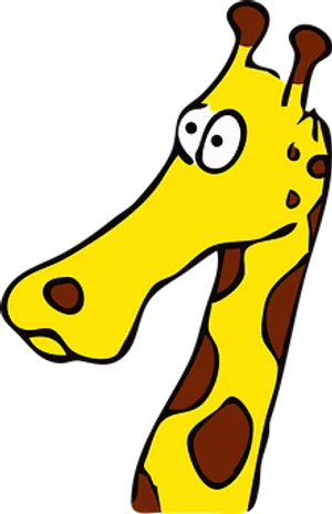 Cartoon Giraffe Head Vector PNG image