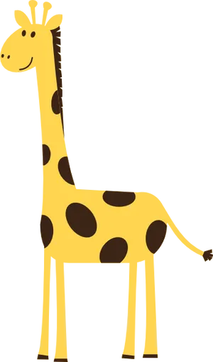 Cartoon Giraffe Standing