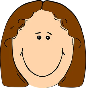 Cartoon Girl Simple Illustration