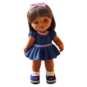 Cartoon Girl With Teddy Bear PNG Vdk PNG