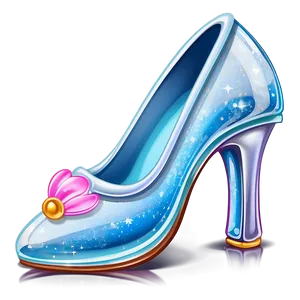 Cartoon Glass Slipper Image Png 06132024 PNG image