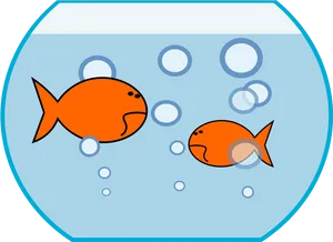 Cartoon Goldfishin Bowl