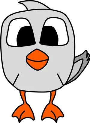 Cartoon Goose Character PNG image