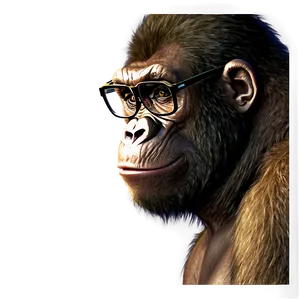 Cartoon Gorilla With Glasses Png 51 PNG image