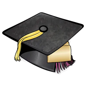 Cartoon Graduation Cap Clipart 11 PNG image