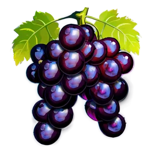 Cartoon Grape PNG Cwg14