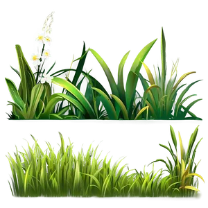 Cartoon Grass Border Png Erd PNG image