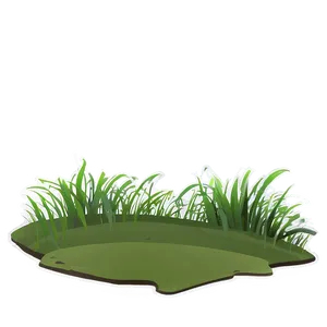 Cartoon Grass Hill PNG 06122024