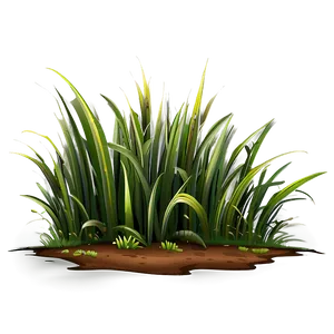 Cartoon Grass Patch PNG 93