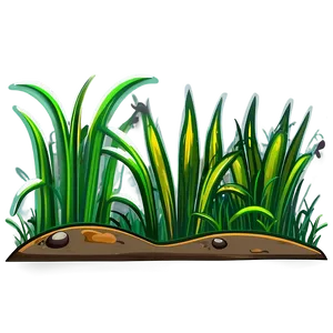 Cartoon Grass Patch PNG Emk63 PNG