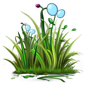 Cartoon Grass Tuft Png 06122024 PNG image