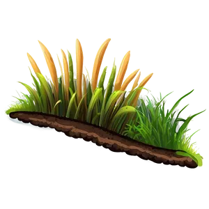 Cartoon Grass Under Foot PNG 81 PNG