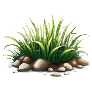 Cartoon Grass Under Foot PNG Rni25 PNG