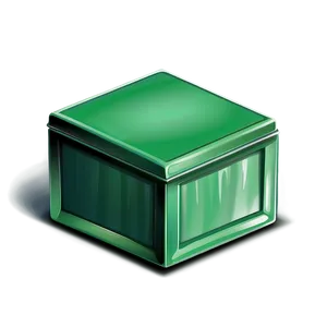 Cartoon Green Box PNG 11
