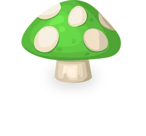 Cartoon Green Mushroom