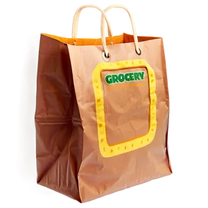Cartoon Grocery Bag PNG 15