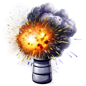 Cartoon Gunpowder Explosion PNG 06212024 PNG
