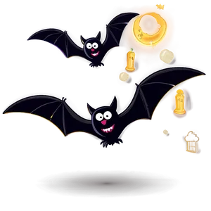 Cartoon Halloween Bats Png Cak80 PNG image