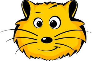 Cartoon Hamster Face PNG image