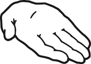 Cartoon_ Hand_ Silhouette_ Vector