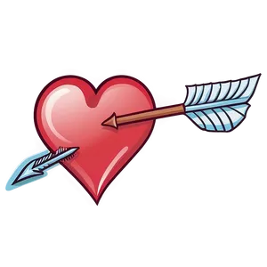 Cartoon Heart And Arrow PNG 57