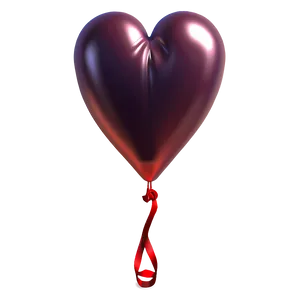 Cartoon Heart Balloon Png 06132024 PNG image