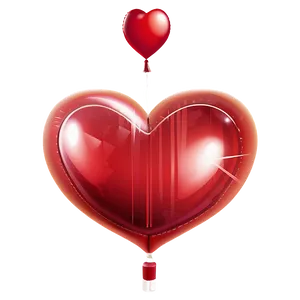 Cartoon Heart Balloon Png 06212024 PNG image