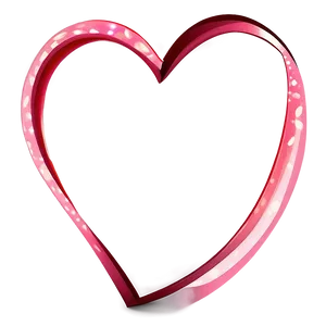 Cartoon Heart Border PNG 05252024