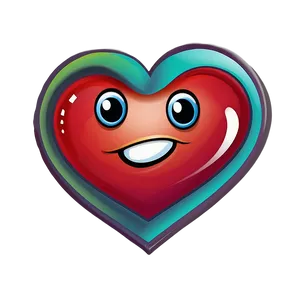 Cartoon Heart Character PNG 37