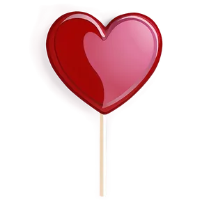 Cartoon Heart Lollipop PNG Agm31