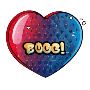 Cartoon Heart With Speech Bubble PNG Lll21 PNG