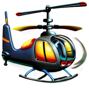 Cartoon Helicopter Png 05212024 PNG image